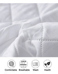 Comfortable Waterproof Mattress Cover Muti Size Gray/White