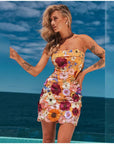 High Quality Flower Embroidery Mini Dress for Women