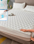 Comfortable Waterproof Mattress Cover Muti Size Gray/White