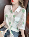 Colourful Half Sleeve Top for Ladies