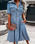 Full Sleeve Denim Dress
