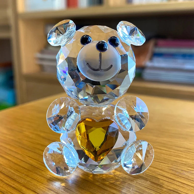 Love Heart Crystal Bear