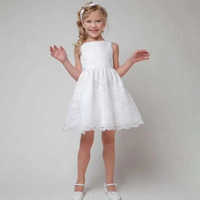 High Quality Children Clothes Lace Flower Dress