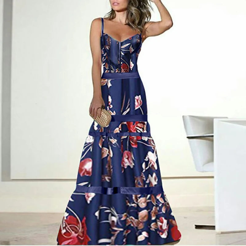 Elegant Floral Summer Dress for Women