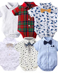 Comfortable Bodysuit with Bow Tie For Newborn Boys