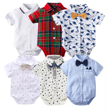 Comfortable Bodysuit with Bow Tie For Newborn Boys