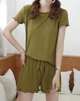 Comfortable Short Sleeve Pajamas for Ladies