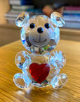 Love Heart Crystal Bear