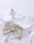 Comfortable Bodysuit with Bow Tie For Newborn Boys