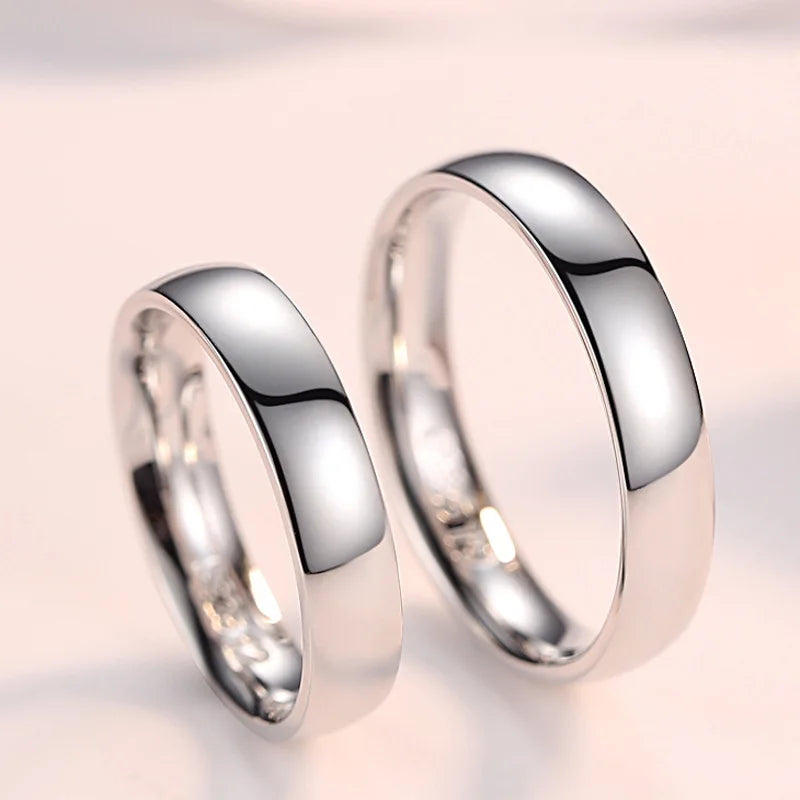 Trendy Silver Ring for Lovers Pure 100% 925 Sterling Silver