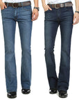 Stylish Elastic Slim Boot Cut Semi-Flared Jeans