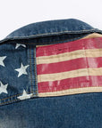 Denim Vest For Men USA Flag