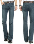 Stylish Elastic Slim Boot Cut Semi-Flared Jeans