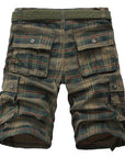 Plaid Beach Summer Shorts For Men No belt