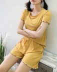 Comfortable Short Sleeve Pajamas for Ladies