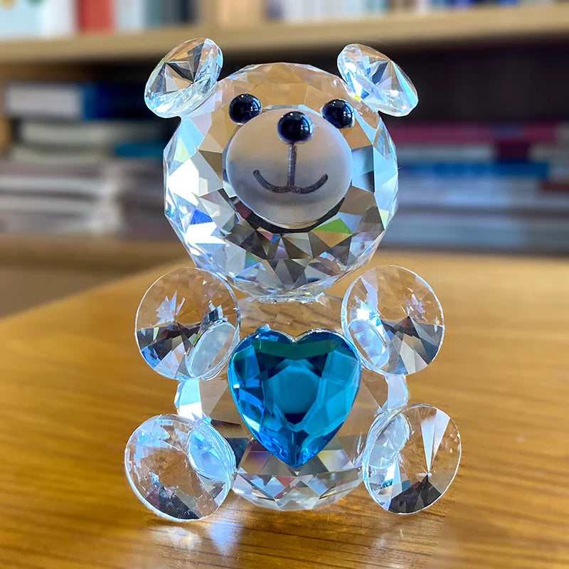 Love Heart Crystal Bear