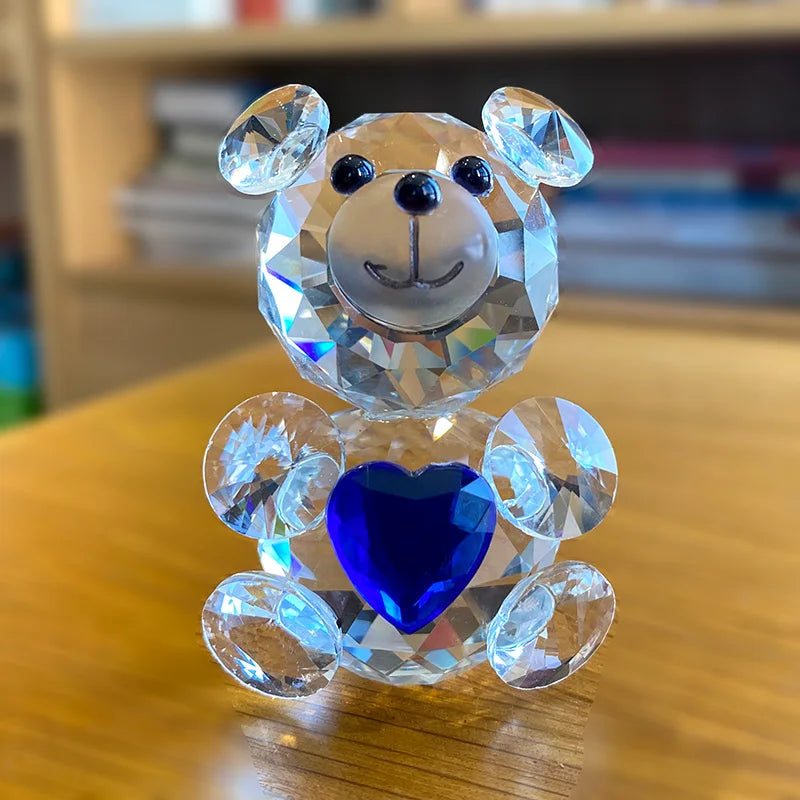 Love Heart Crystal Bear