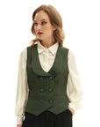 Double Breasted Vest For Ladies