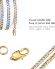 Trendy Gold-Filled Chain Necklace Unisex