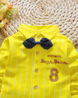 Special Denim Boys Clothes Bow Tie Shirt + Pants