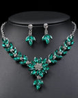 Luxury Crystal Earrings and Necklace