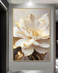 Luxurious Gold Leaf Flowers Decorative Paintings