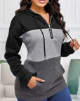 Quality autumn and winter hooded zipper