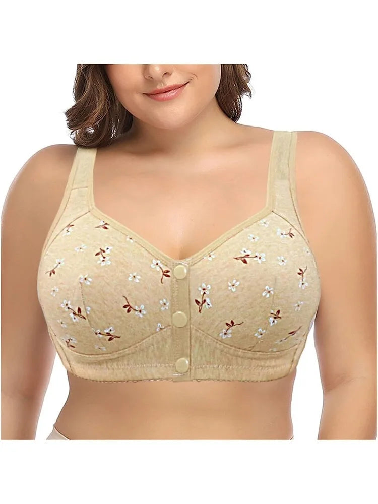 Comfortable Daisy Cotton Bra for Women