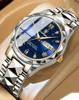 Luxury Wristwatch For Men Waterproof Luminous Stainless