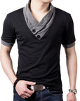 Premium T-Shirts V Neck Cotton For Men Tops & Tees