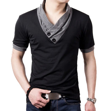 Premium T-Shirts V Neck Cotton For Men Tops & Tees