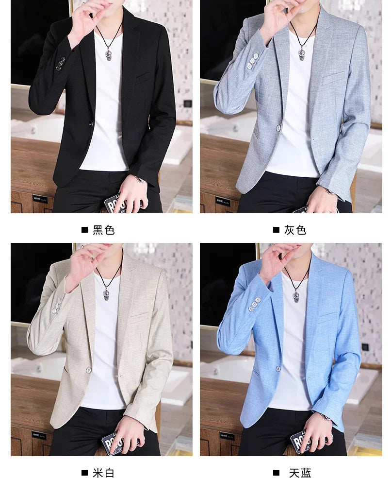 Elegant British Style Slim Fit Blazer  Dress