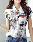 Summer Style Chiffon Shirt For Ladies