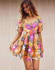 V-Neck Beach Vacation Style Dress For Ladies