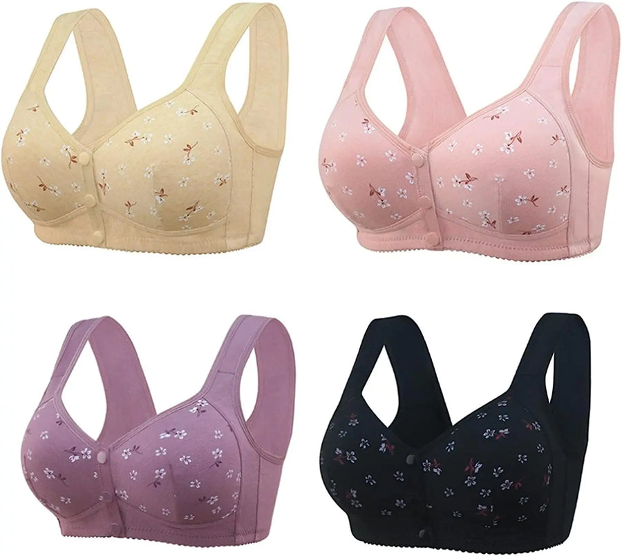 Comfortable Daisy Cotton Bra for Women