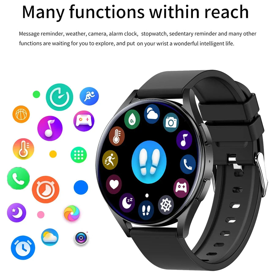 Elegant Smartwatch for Men Touch Bluetooth Sports Android IOS