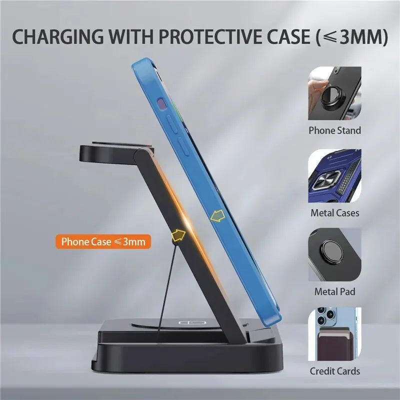 Wireless Charger Stand For iPhone and Samsung