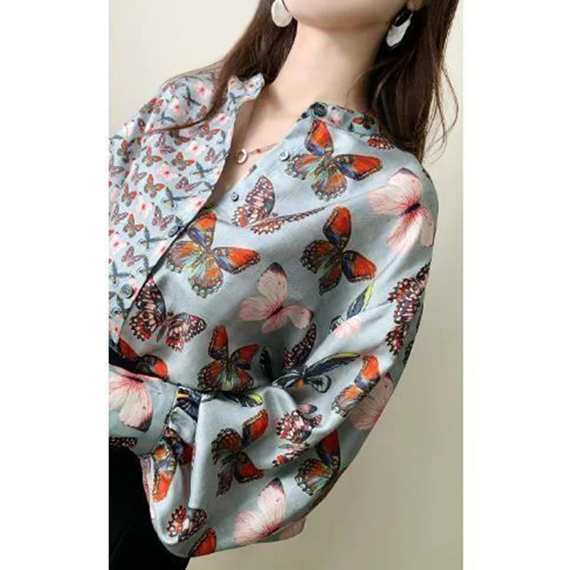 Long Sleeved Shirt For Ladies Korean Style