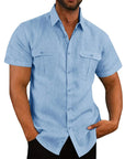 Men Short-Sleeved Shirts For Summer