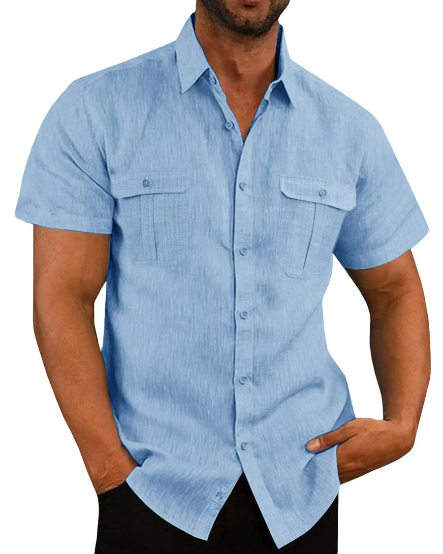 Men Short-Sleeved Shirts For Summer