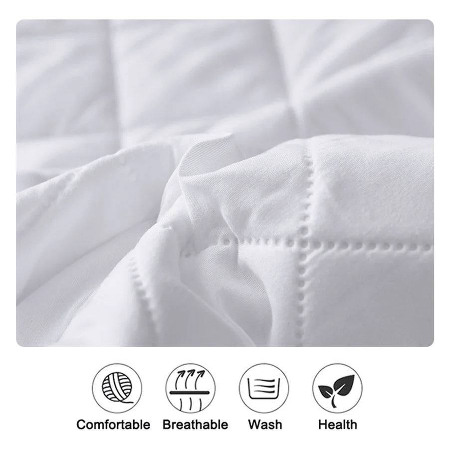 Comfortable Waterproof Mattress Cover Muti Size  Gray/White