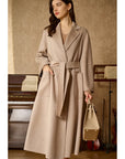 Luxury Cashmere Coat For Women 100% Wool Cardigan Jacket