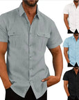 Men Short-Sleeved Shirts For Summer