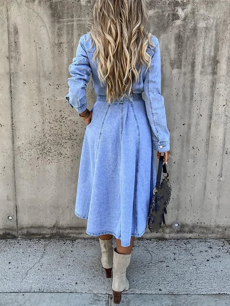 Full Sleeve Denim Dress