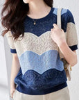 Fashionable Knitted Short Sleeve For Women