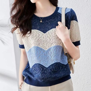 Fashionable Knitted Short Sleeve For Women