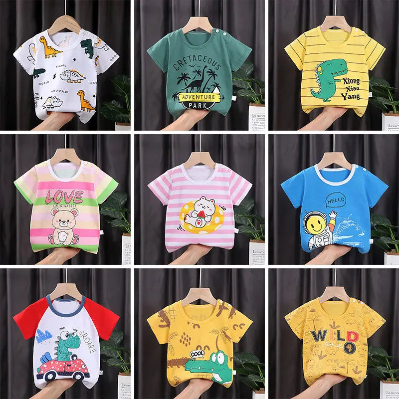 Colourful Summer T-Shirt For Kids 100% Cotton