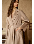 Luxury Cashmere Coat For Women 100% Wool Cardigan Jacket