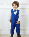 Solid Vest Suit For Kids