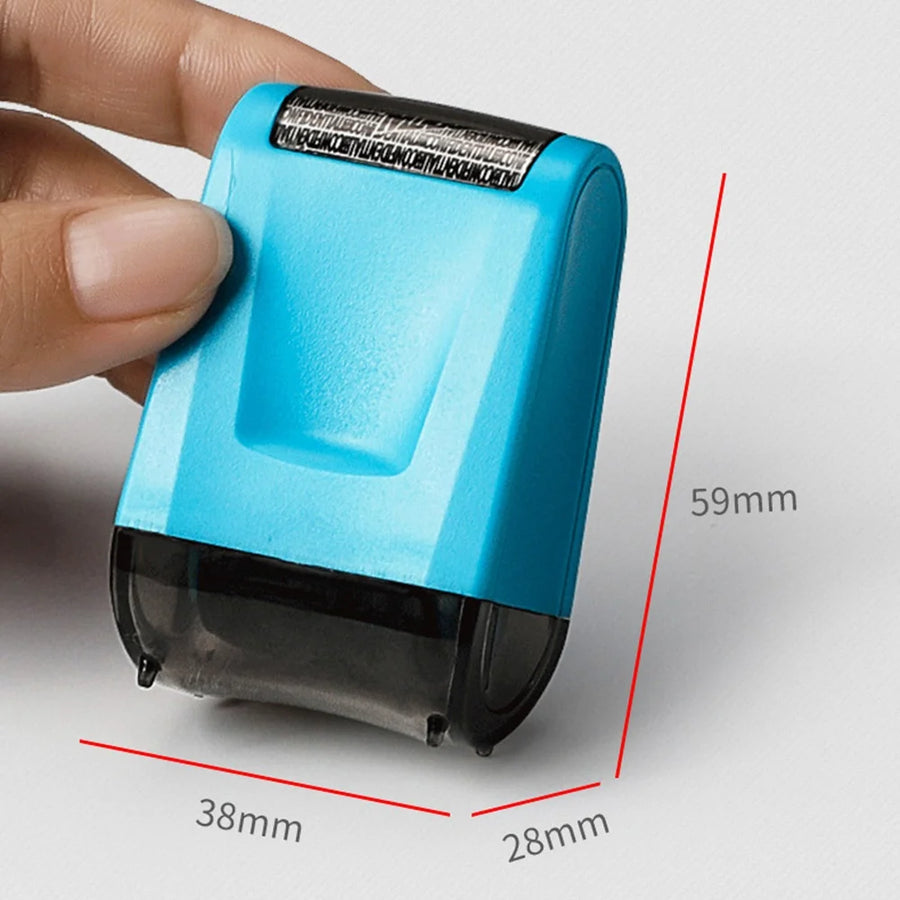 Quality Stamp Roller ID Seal Smear Anti-Theft Protection Address Blocker